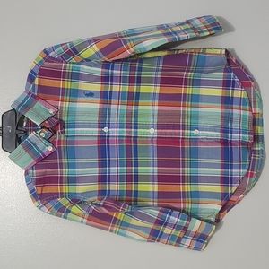 Ralph Lauren Long Sleeve Button Down Polo Dress Shirt Boys Size 2T